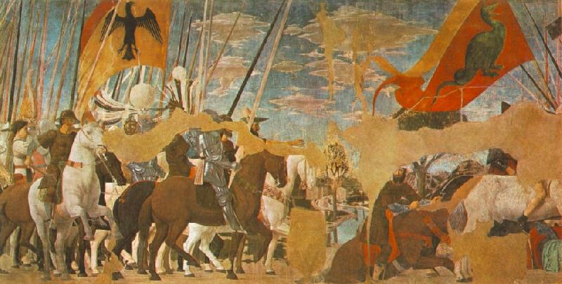Piero della Francesca Battle between Constantine and Maxentius Norge oil painting art
